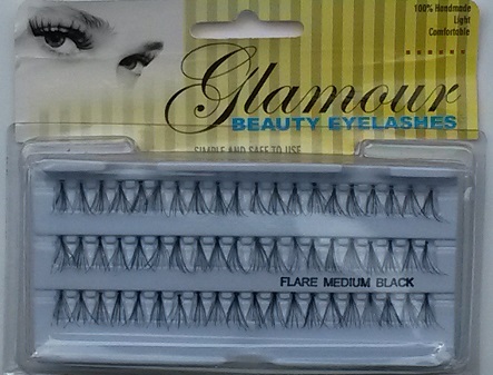 Glamour Beauty Medium Individual Eyelahes - 3 Lines